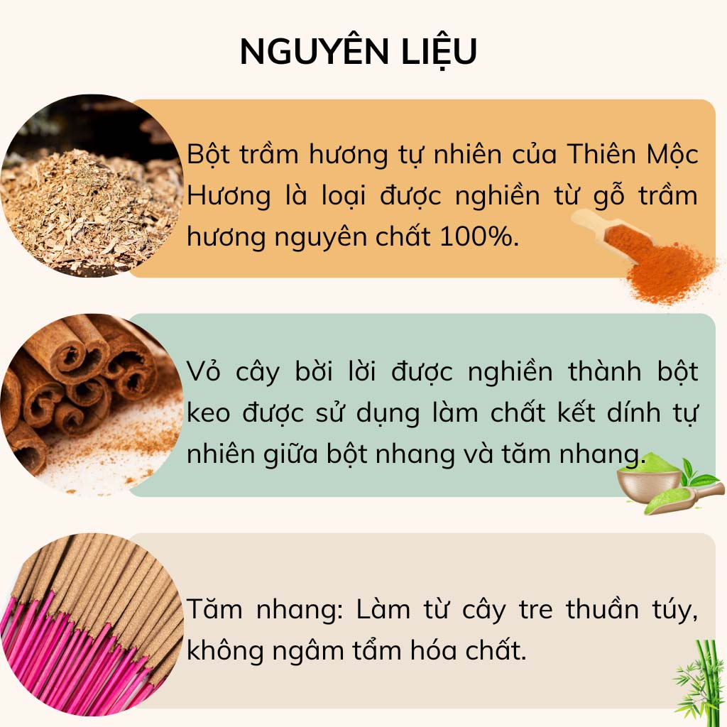 Mô tả sản phẩm Nhang Trầm Hương Tịnh Cư