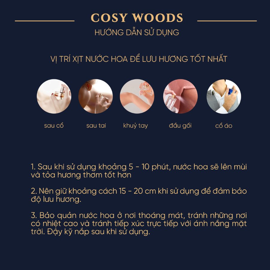 Nước Hoa Mùi Trầm Hương Lidia Eaude – Cosy Woods 30ml