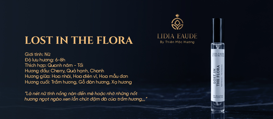 Nước Hoa Mùi Trầm Hương Lidia Eaude - Lost In The Flora 30ml