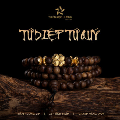 Vòng Tay Trầm Hương Tứ Diệp Tứ Quý - Masterpiece Of Nature