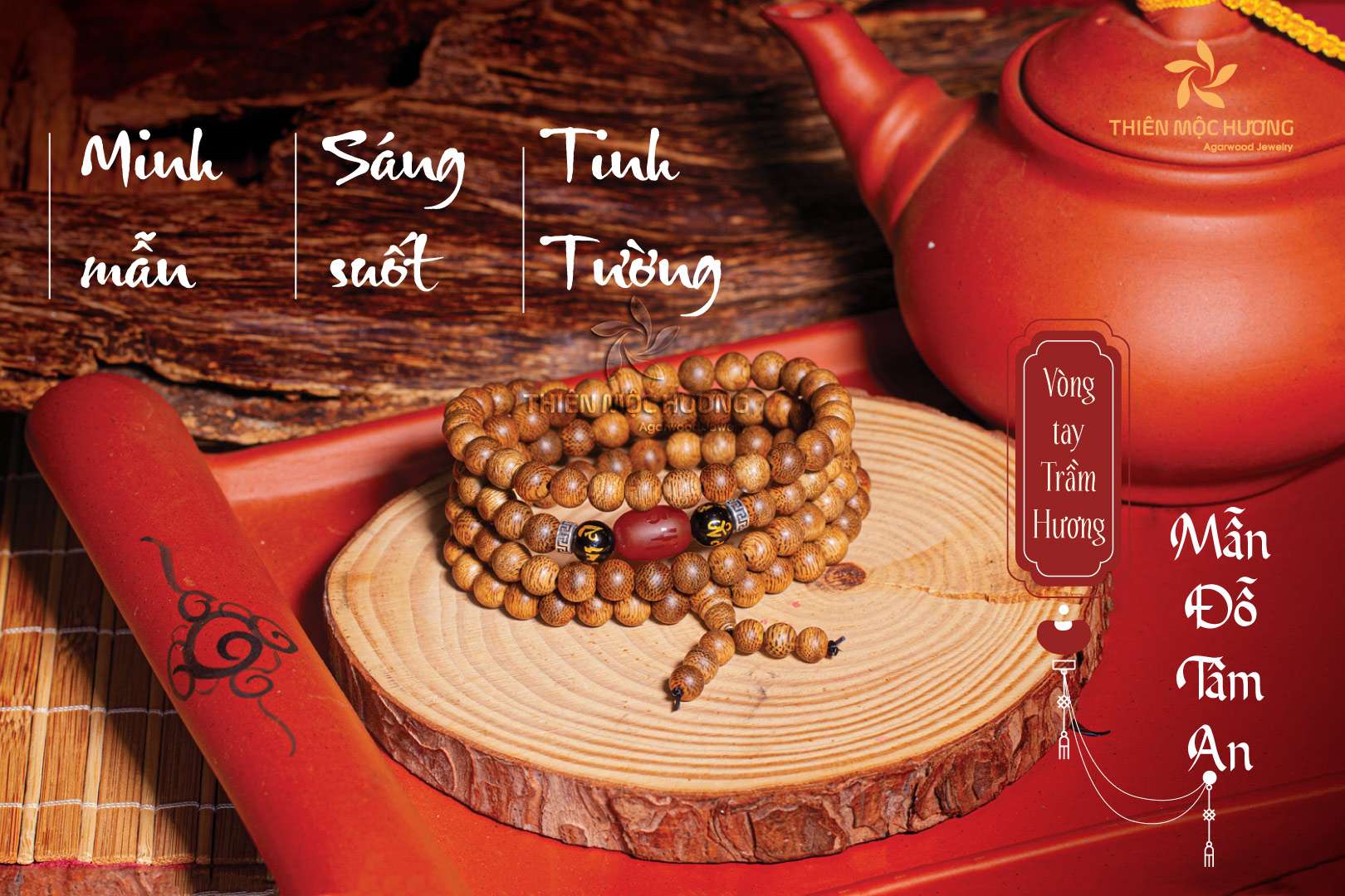 Người mệnh Mộc nên đeo vòng phong thủy trầm hương gia tăng sinh khí