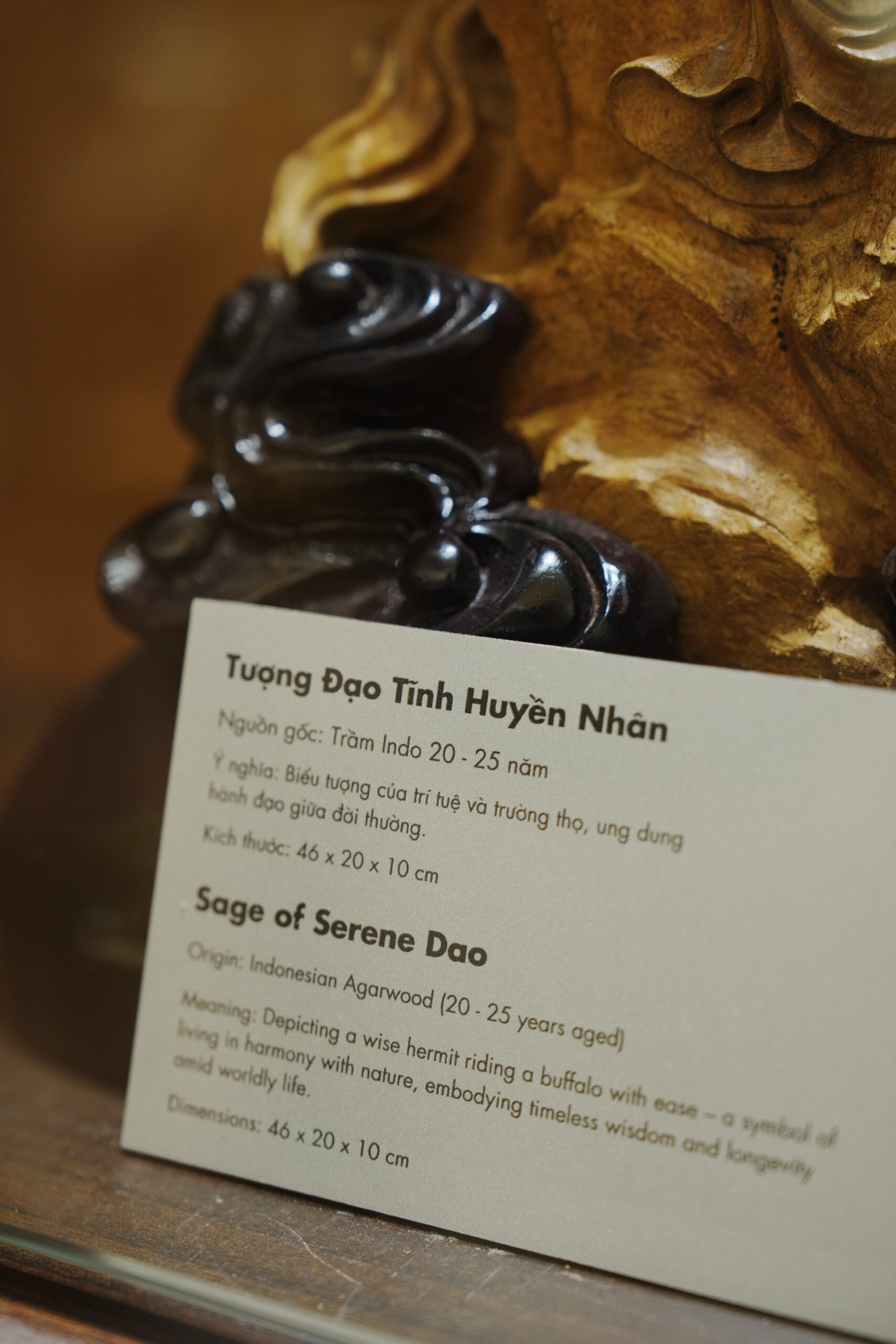 Tượng Phật Trầm Hương Đạo Tĩnh Huyền Nhân - Ảnh 4