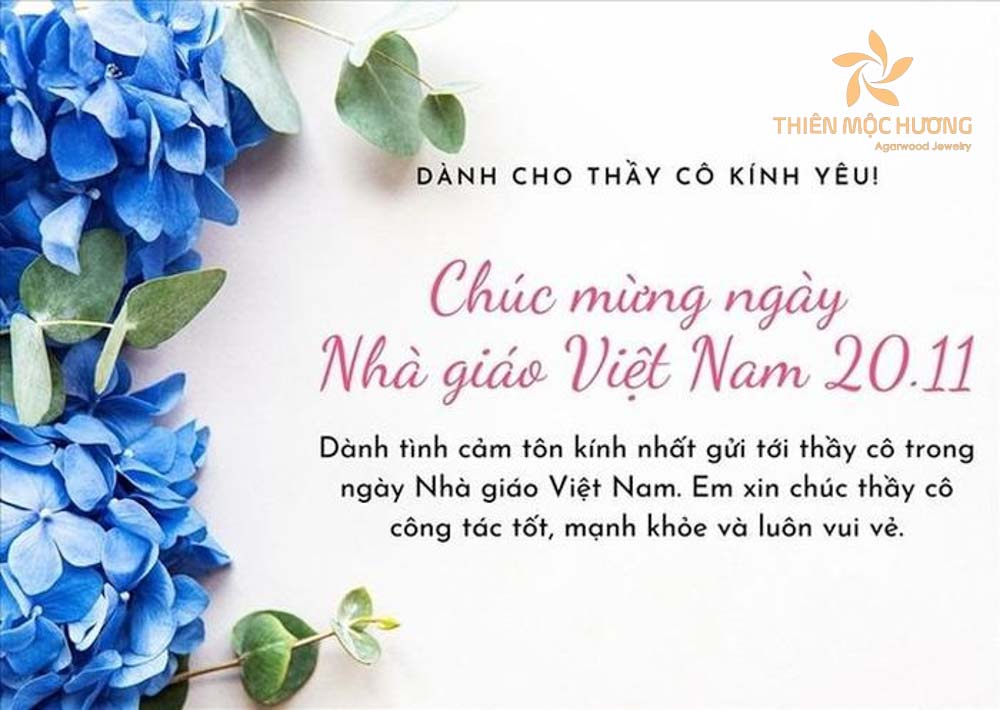 Hình ảnh chúc mừng ngày Nhà giáo Việt Nam với lời chúc ý nghĩa