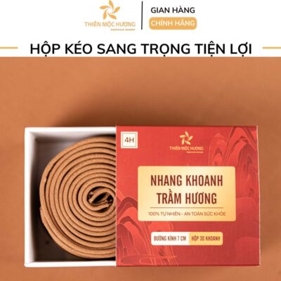 Nhang khoanh Trầm Hương 4 Giờ Cao Cấp