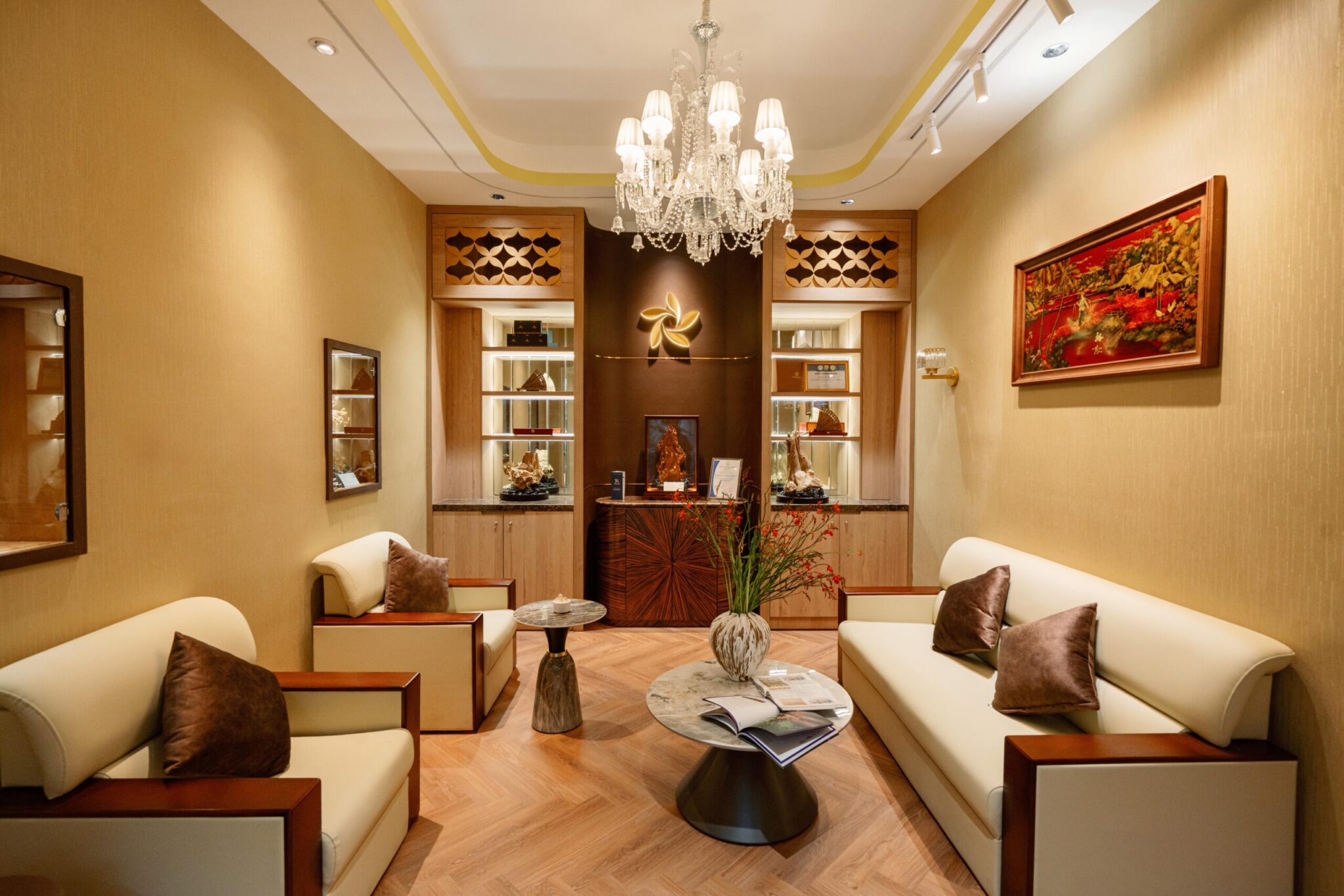 Không gian phòng tiếp đón - private room dành cho những cuộc gặp gỡ thân mật
