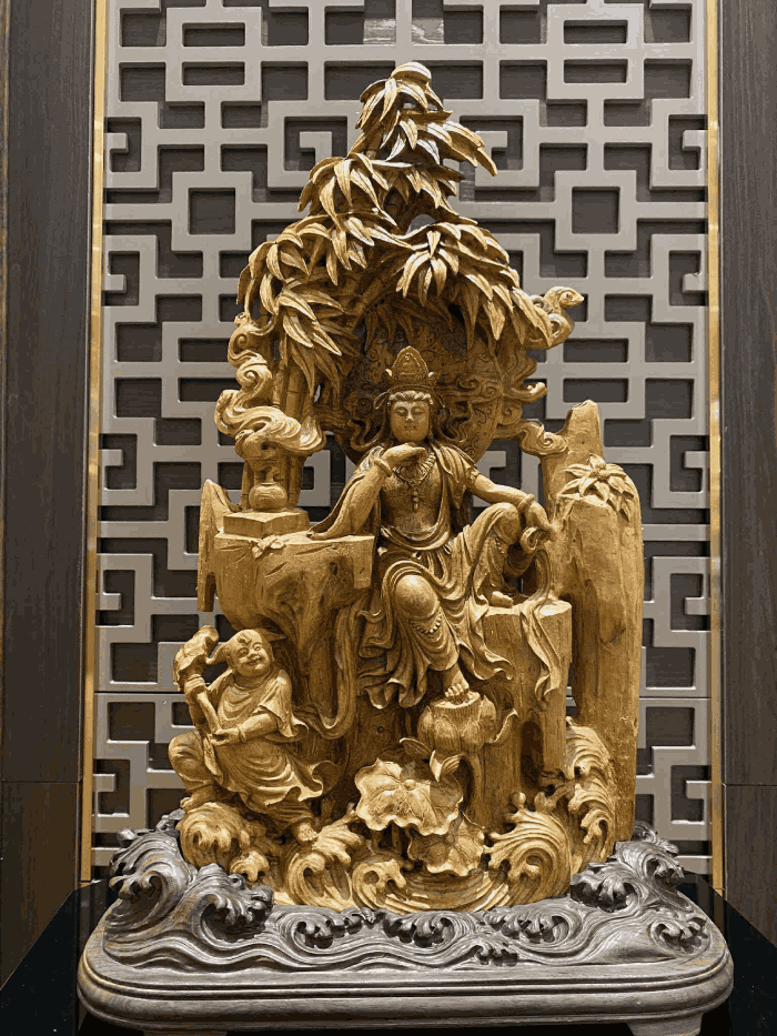 Tượng Phật Trầm Hương Quan Âm Nhân Gian – Từ Bi Trong Đời Thường