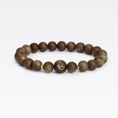 Vòng Tay Kim Xuân Tước - Trầm Hương Việt Nam Khảm Vàng