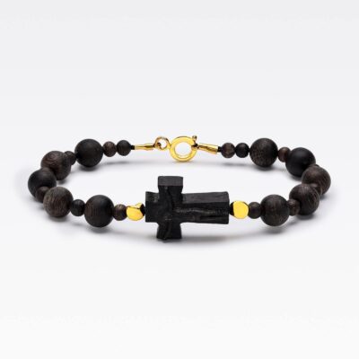 Eve Lumen Cross Chuỗi Đeo Tay Mân Côi - Trầm Hương Việt Nam VIP