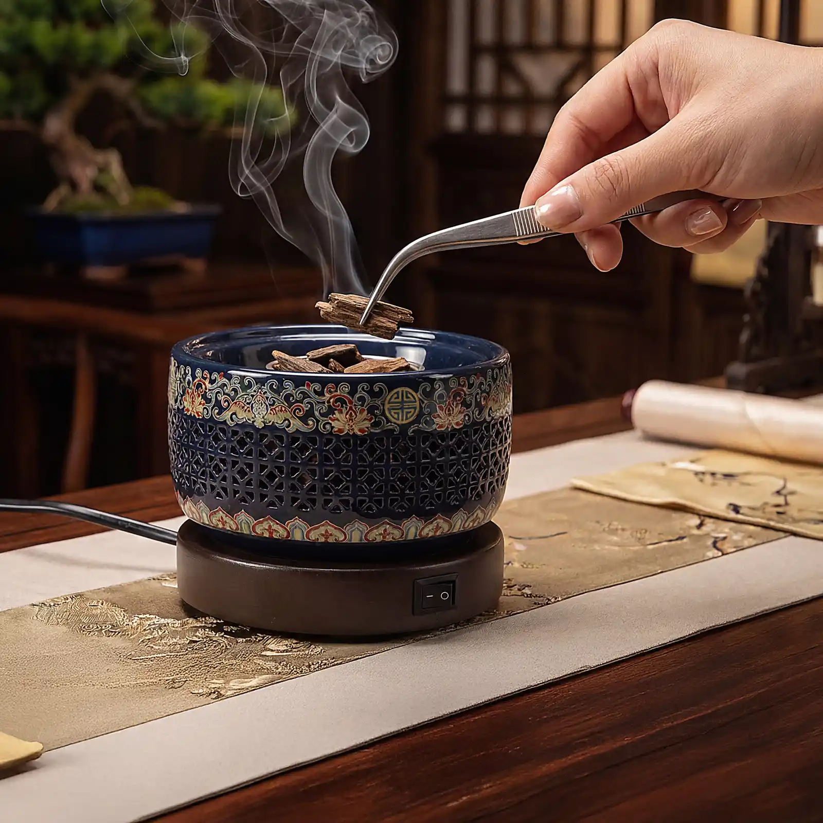 lư điện xông trầm