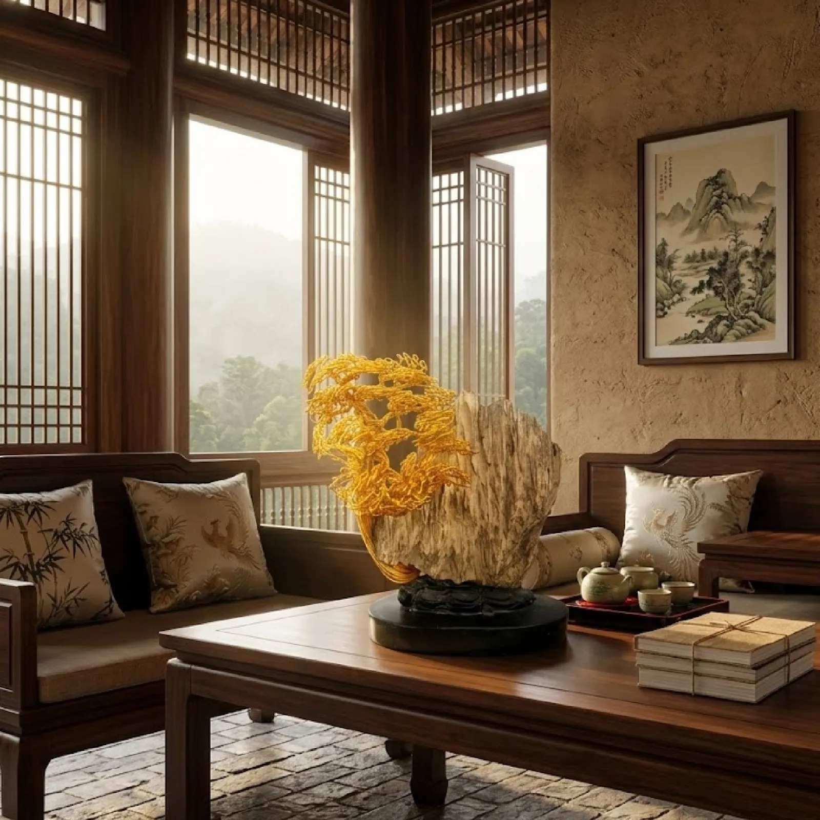 tiểu cảnh trầm hương