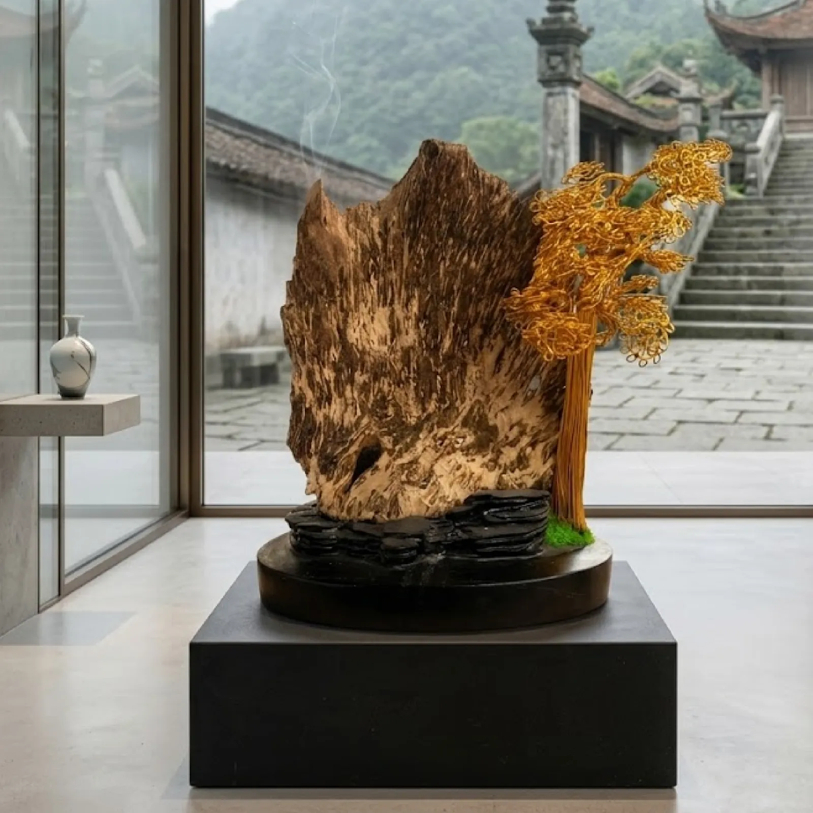 tiểu cảnh trầm hương