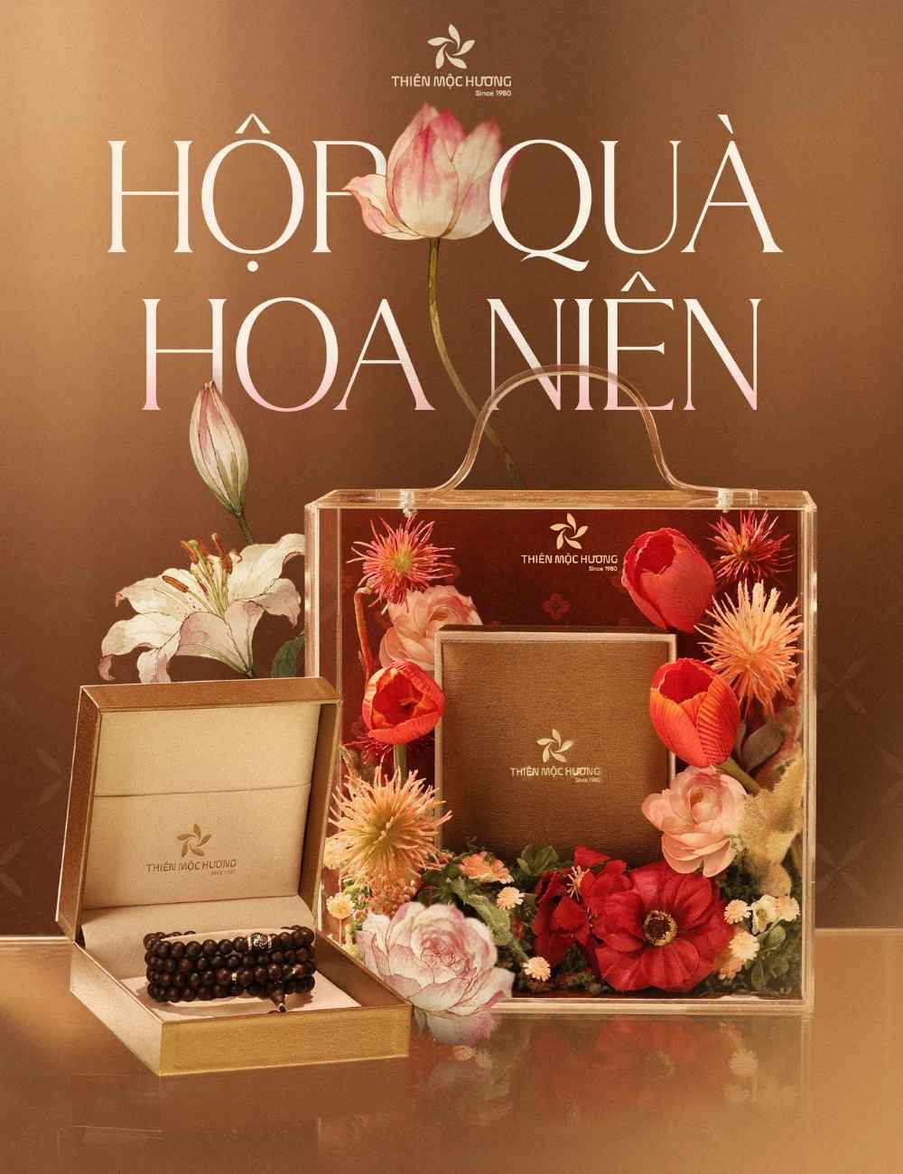 Hộp quà độc quyền của Thiên Mộc Hương dành cho Bộ sưu tập Sắc Hoa Niên